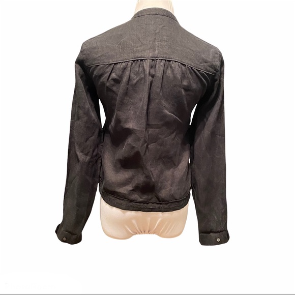 Theory Collarless Minitive Linen Top/Jacket - Picture 3 of 8